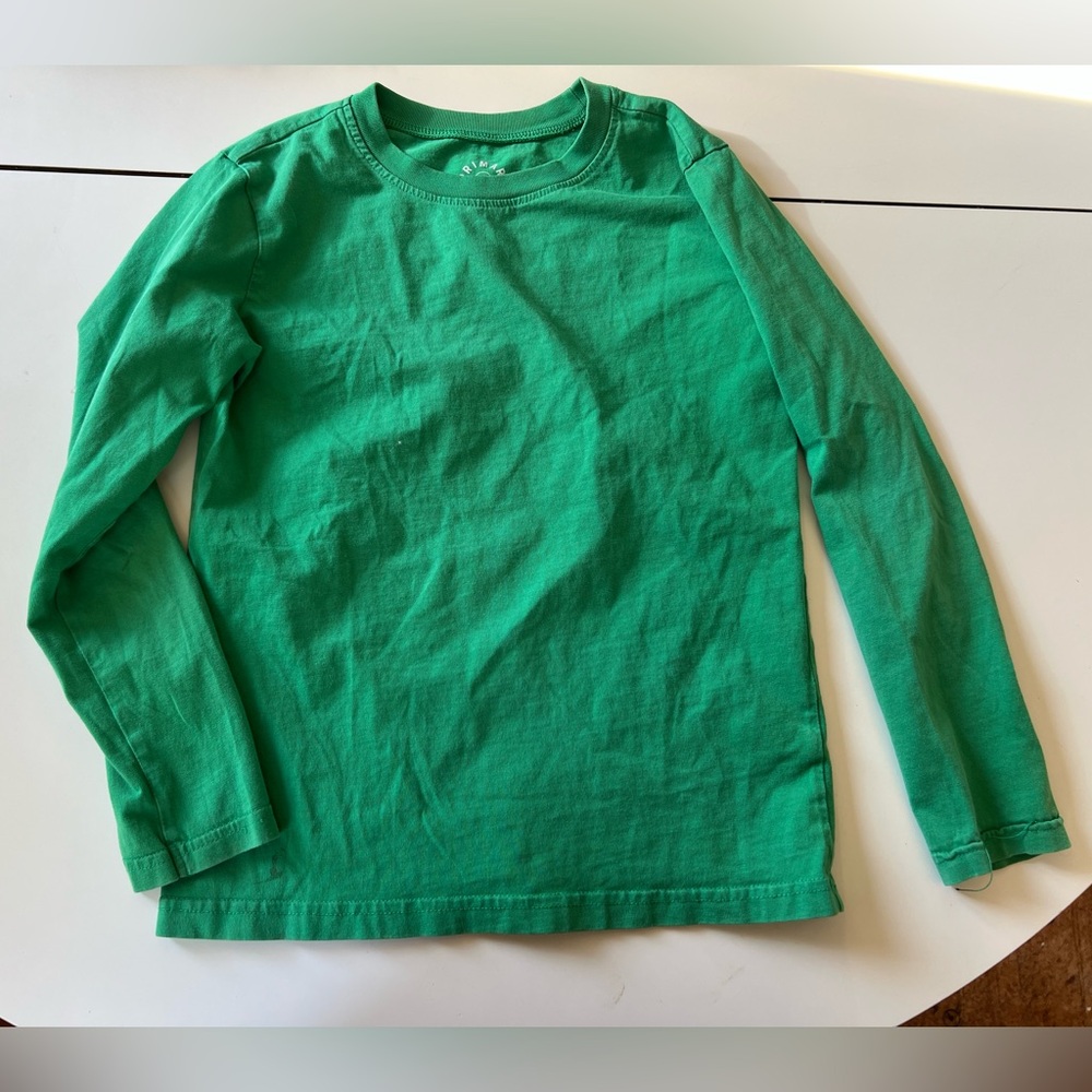 Primary Vibrant Green Long Sleeve Tee